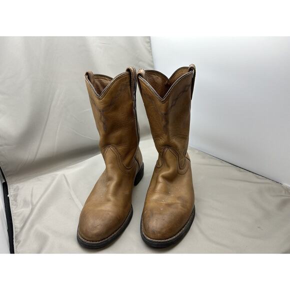 Ariat Boots Womens 7.5B Heritage Roper Western Pull On Leather Round Toe Cowboy - Picture 2 of 9